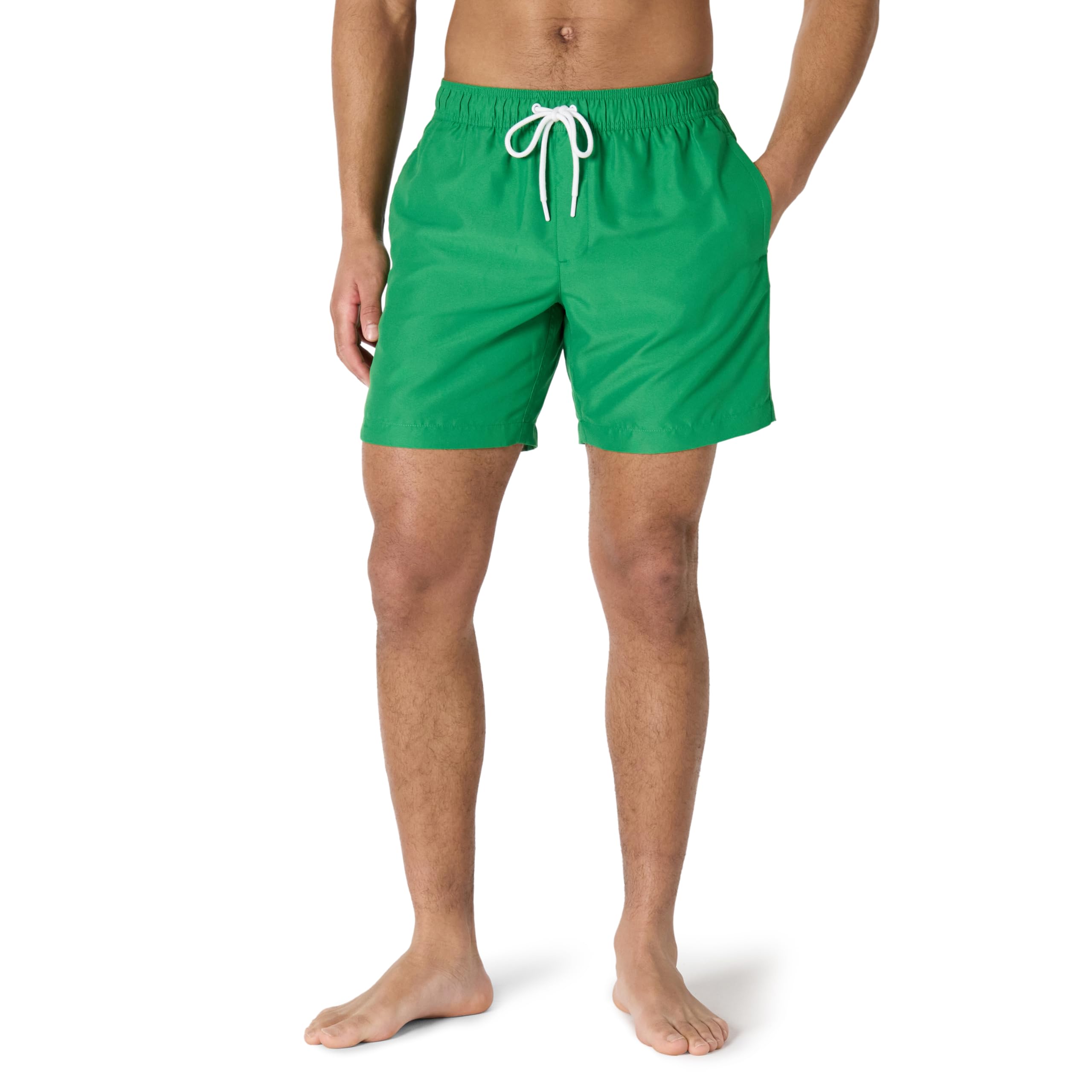Amazon Essentials Men's Swimming Trunks with Mesh Lining, Pockets, Drawstring Cl