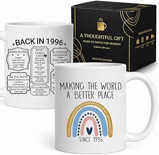 30th Birthday Gifts for Women, 30th Birthday Decorations for Her - 30 Year Old Funny 1996, Cool Unique Present Gift Ideas, Happy Best Friend Daughter Woman Female Cute Thirty Sister 1996 Mug Cup