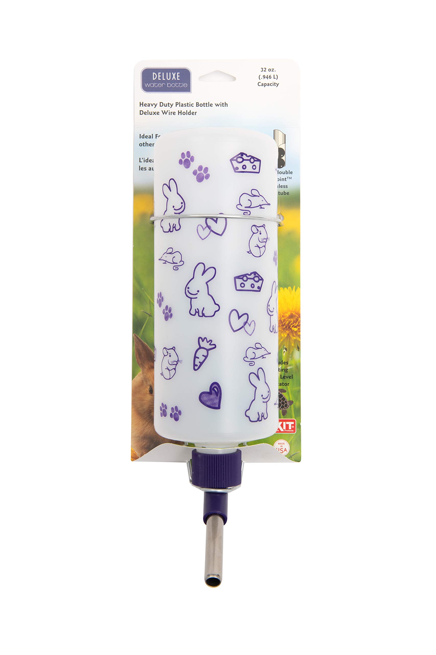 Lixit Animal Care DLB-32 Deluxe Rabbit Bottle, 32 oz