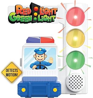 Red Light Green Light Game with Motion Sensing | 1+ Players | Gift for Kids & Toddlers Ages 3, 4-8+, 5, 6, 7+ Year Olds | Family Birthday Party Game | Camping, Travel, Indoor, Outdoor, Outside Toy