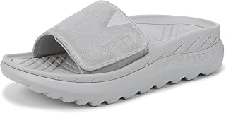 Vionic All Kinds Recovery Sandal Rejuvenate Shoes with Arch Support, Black Synthetic, 36.5 EU