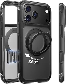 MAGIC JOHN Magnetic for iPhone 18 Pro Case with Stand, Fit for MagSafe