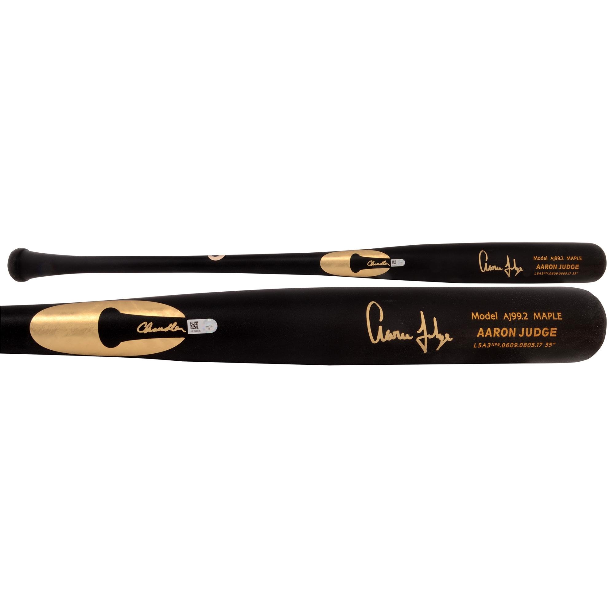 AARON JUDGE Autographed New York Yankees Chandler Game Model Bat FANATICS - Auto
