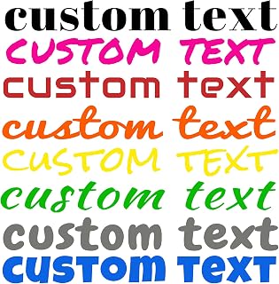 Custom Vinyl Letter Stickers & Decals, Personalized car Stickers, Multiple Sizes Personalized Name Decal Sticker for CarsTrucks, Dashboard, Car, Boat, Door, Windshields & More (5" to 100")