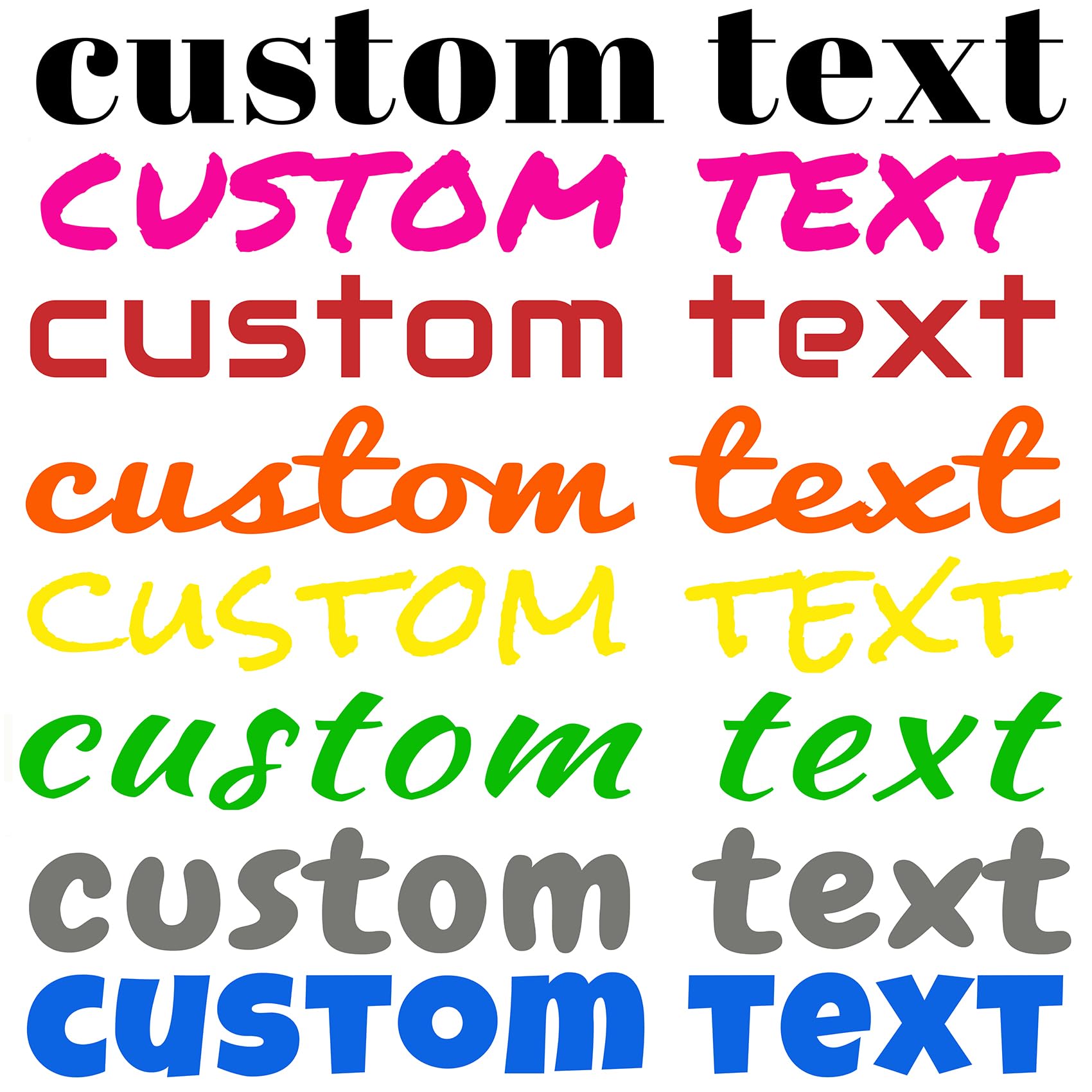 Custom Vinyl Letter Stickers & Decals, Personalized car Stickers, Multiple Sizes