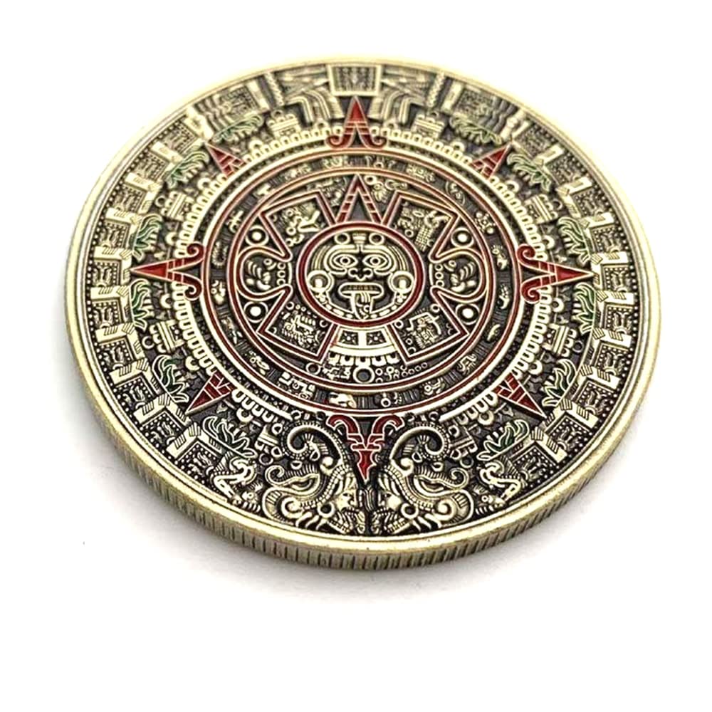 Aomcisi Mexico Mayan Calendar Aztec Art Prophecy Culture Challenge Coin