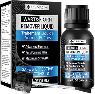 OSNOIA Wart Remover Gel with Salicylic Acid – Wart Remover Liquid for Common Warts, Fast-Drying Precision Gel, Easy Targeted Application, 15mL