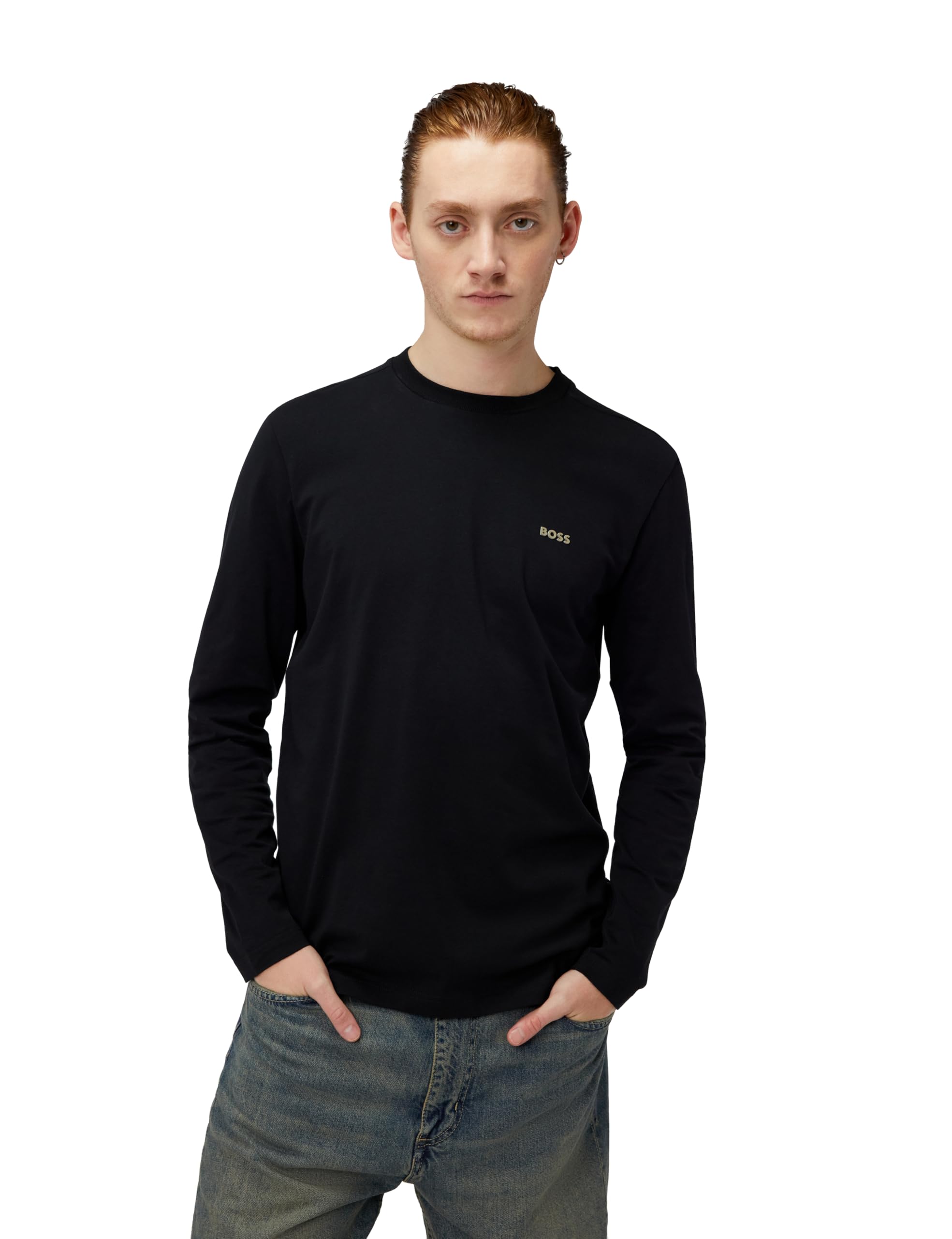 Boss Tee Long 10256064 01 Men's T-Shirt (Pack of 1)