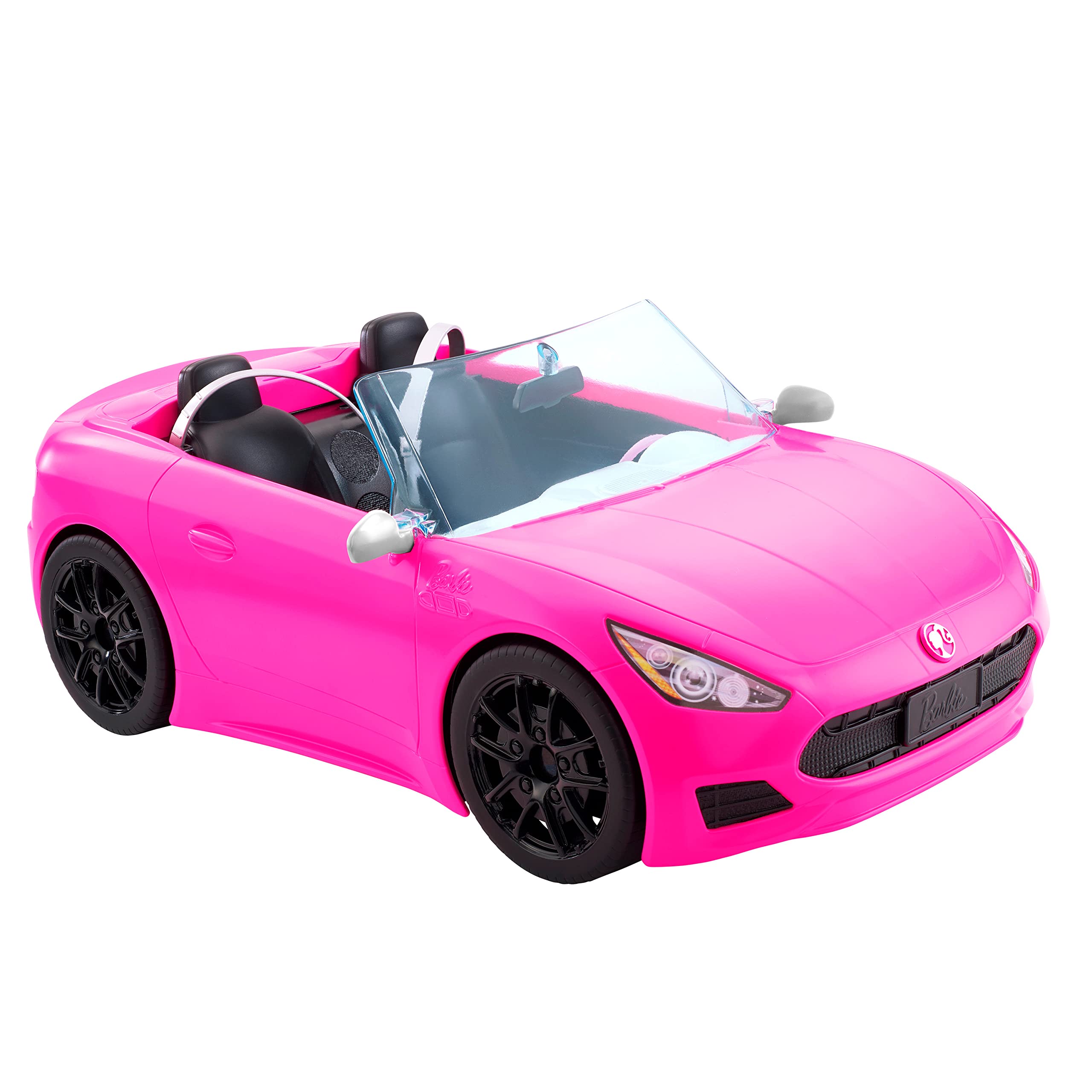 Barbie Dreamland Convertible Pink Car with Fun Details | Vehicle That Fits 2 Dol