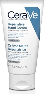 CeraVe Reparative Hand Cream With 3 Essential Ceramides and Hyaluronic Acid, Intense Hydration for Extremely Dry Rough Hands, Non-Greasy Formula, Dermatologist Developed, 50ml