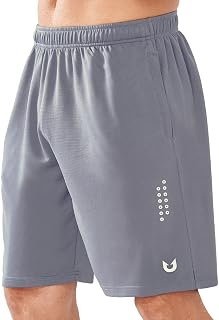 NORTHYARD Sports Shorts Men's Lightweight Mesh Sports Trousers Short Quick-Drying Shorts Running Trousers with Zip Pocket for Basketball Tennis Fitness