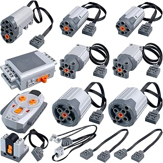 Leleopodo 13-in-1 Power Functions Motor Set Compatible with lego Motors kit | Standard size, safe and non-toxic, low noise, wire cover tough and durable, and excellent craftsmanship, beautiful gift box