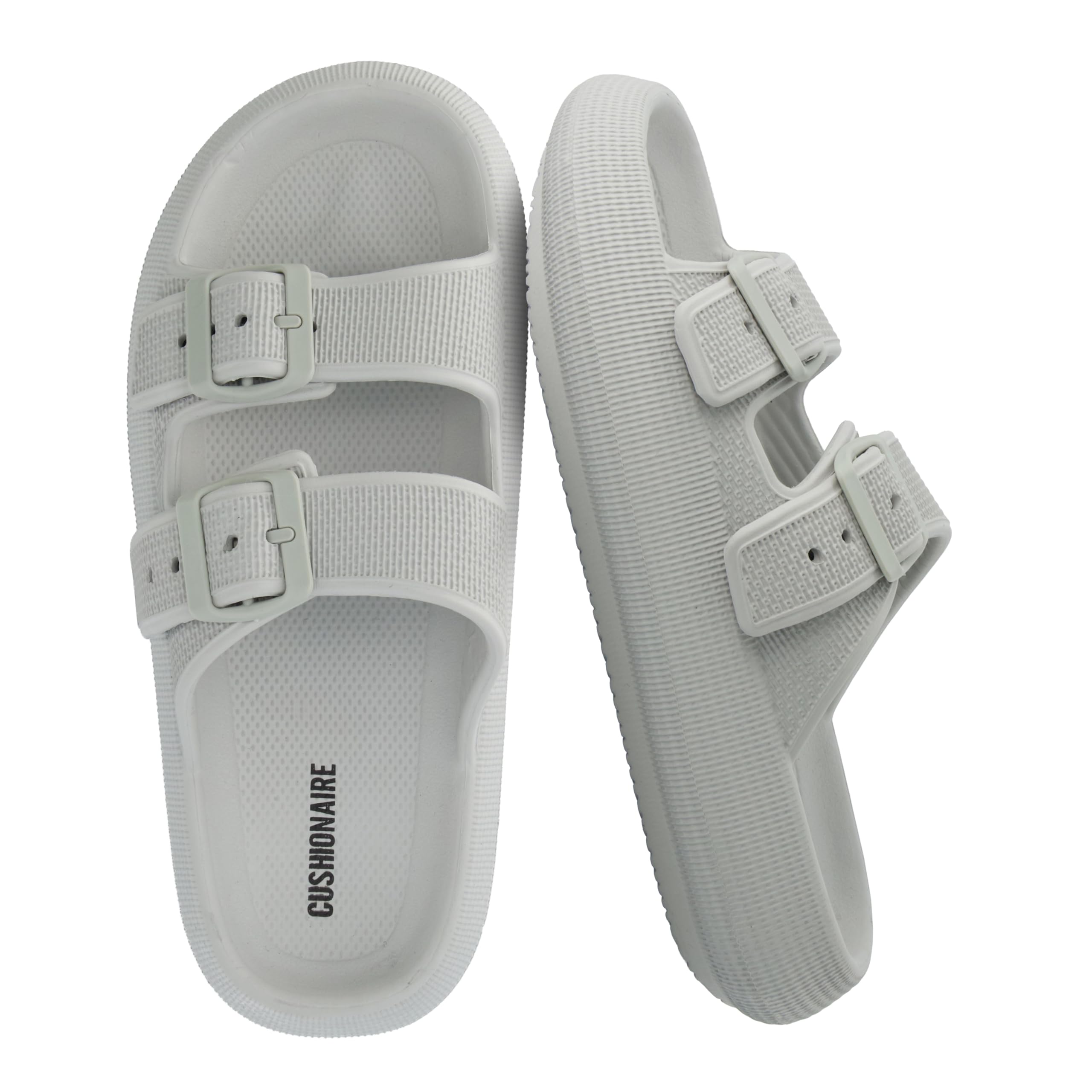 CUSHIONAIRE Women's Fame Cloud Recovery Slide with +Comfort