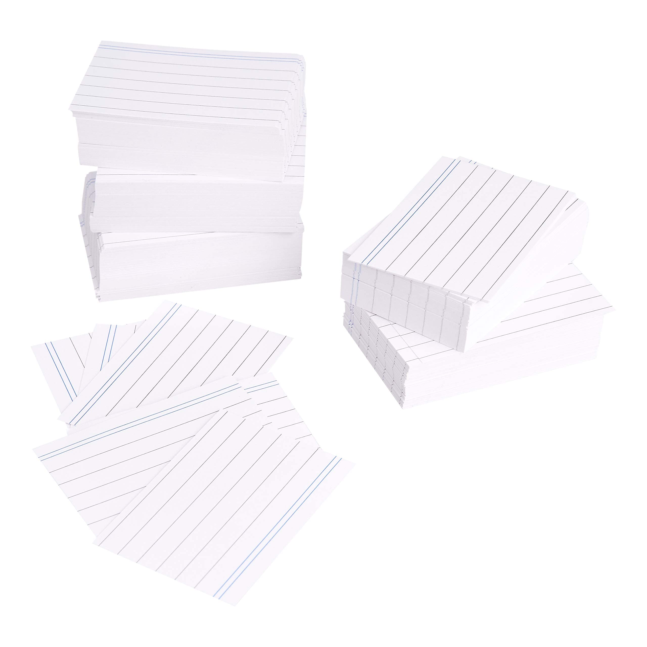 AmazonBasics - Index cards, lined, A8, white (100 pieces)