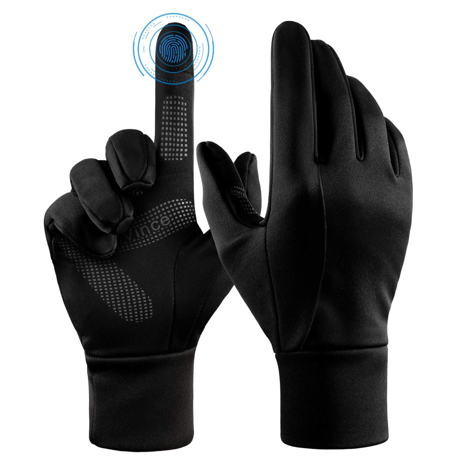 FanVince Winter Gloves Touch Screen Water Resistant Windproof Thermal for Runnin