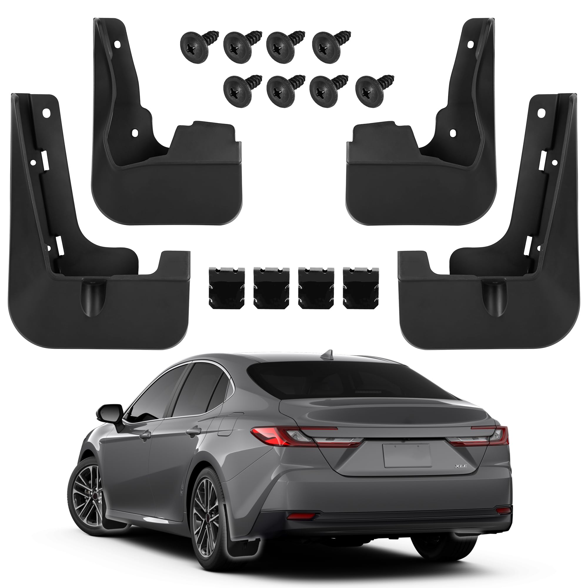 Tuoksullxm Mud Flaps Splash Guards for Toyota Camry LE XLE 2024 2025 2026(not fi