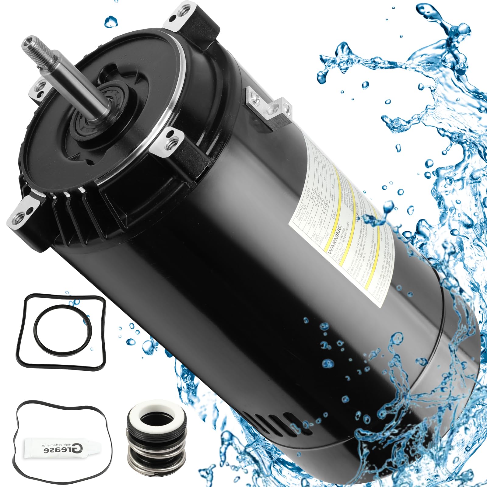 UST1152 Pool Pump Motor 1.5 HP 56J Frame Fit for Hayward SP2610X15 AST165 | 115/