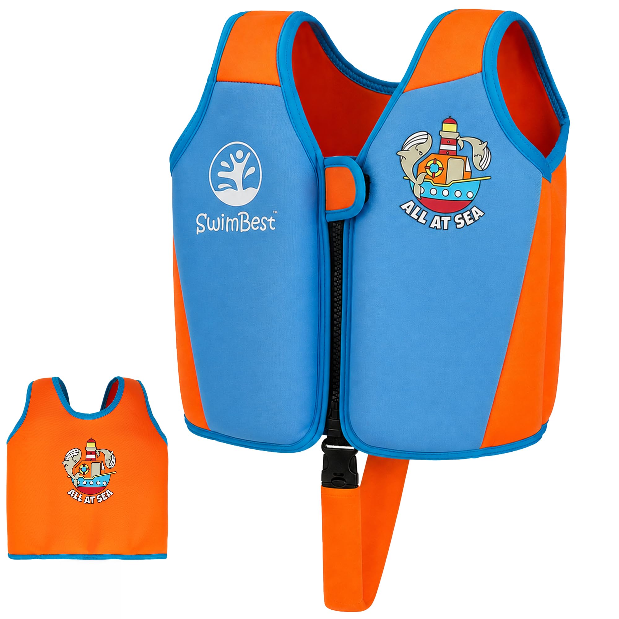 SwimBest Swim Vest - For Baby, Toddler & Kids. Adjustable Buoyancy Swim Jacket, 