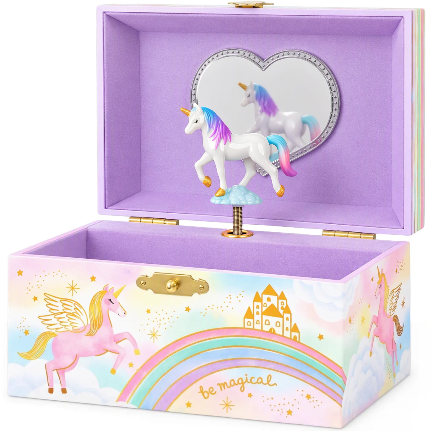 Giggle & Honey® Musical Unicorn Jewelry Box for Girls | Music Boxes for Little G