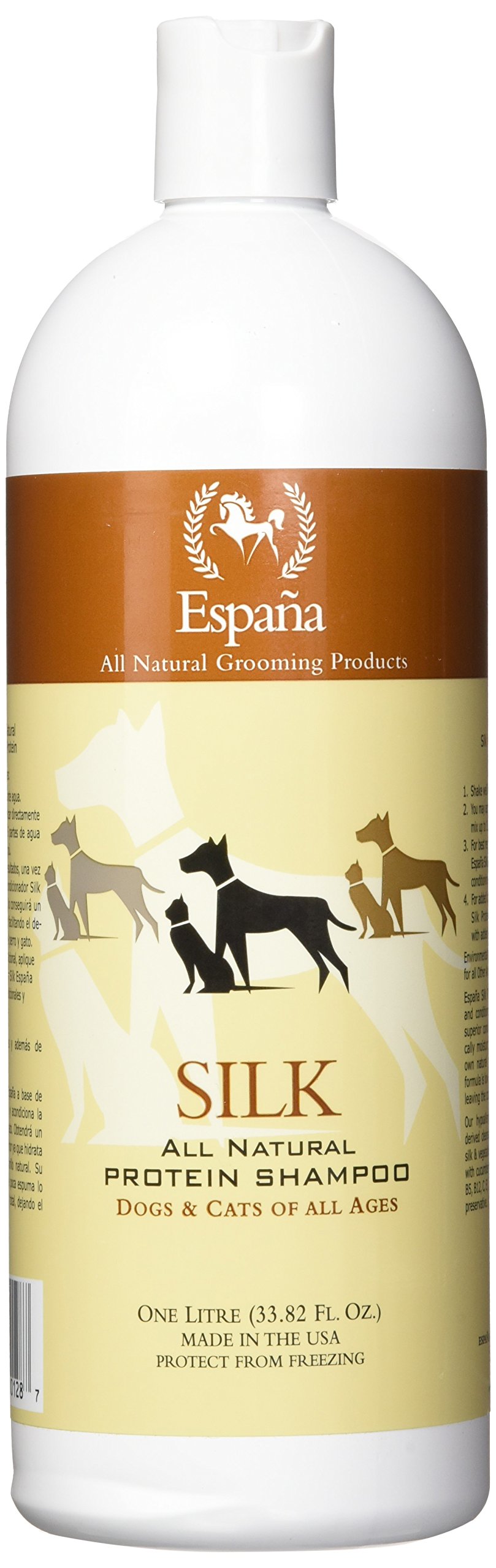Espana Silk ESP0020DC Specially Formulated Silk Protein Shampoo for Dogs and Cat