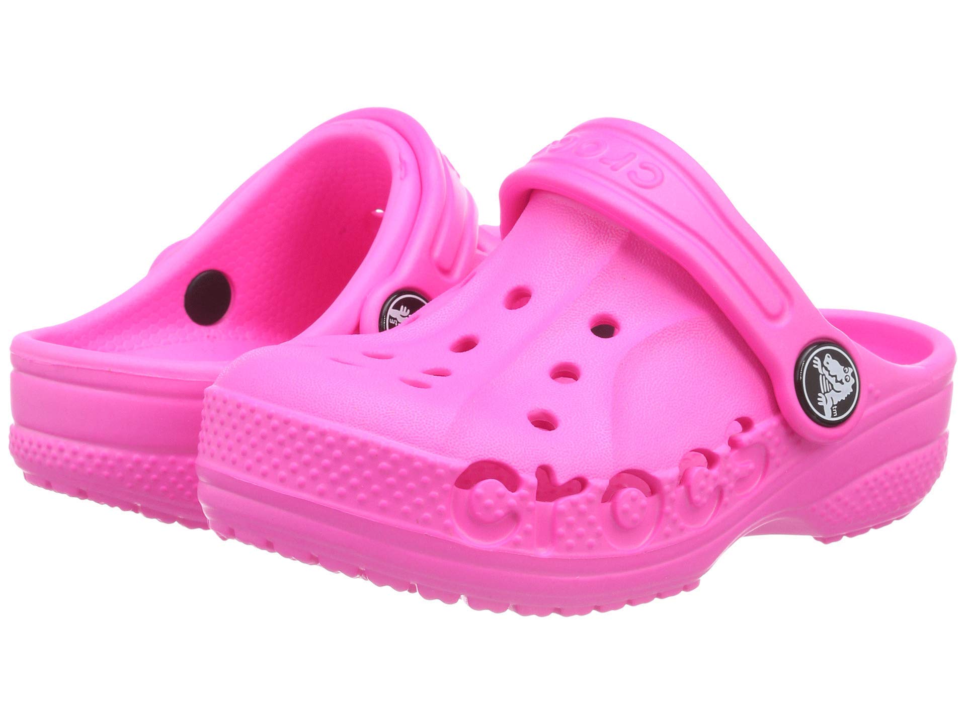 Crocs Unisex Child Baya Clog Kids Clogs, Neon Magenta, 29/30 EU