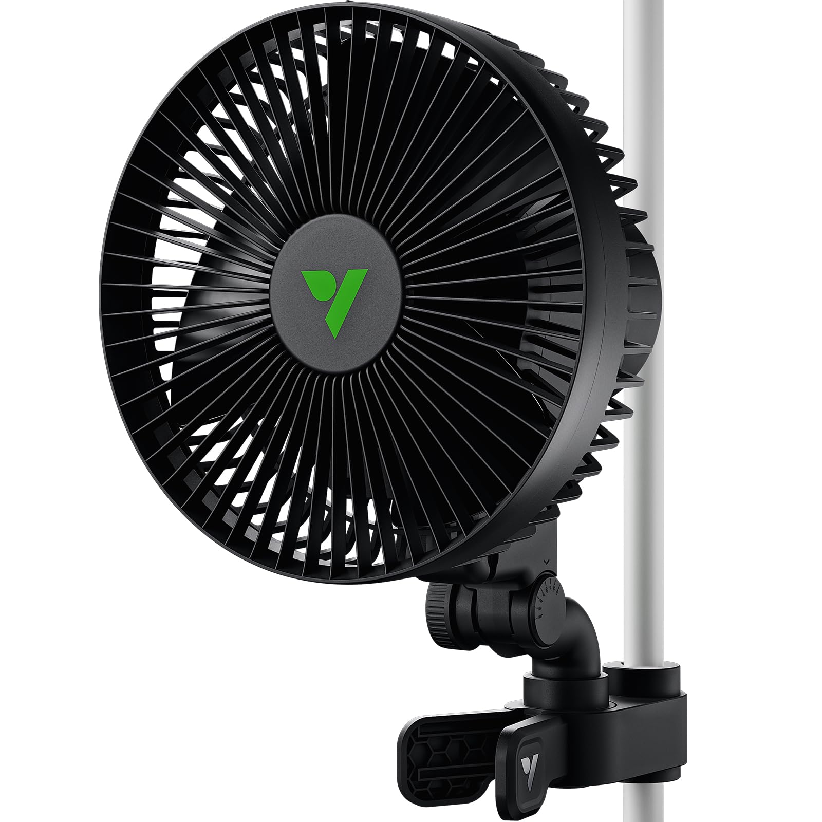 VIVOSUN AeroWave A6 Grow Tent Clip Fan, 6" Auto Oscillating Fan, 1-Pack | Secure