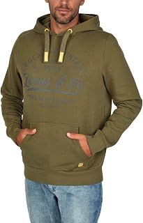 riverso RIVArmin Men's Regular Fit Hoodie Pullover Print Beige Green Grey Blue Navy Black S M L XL XXL 3XL 4XL 5XL