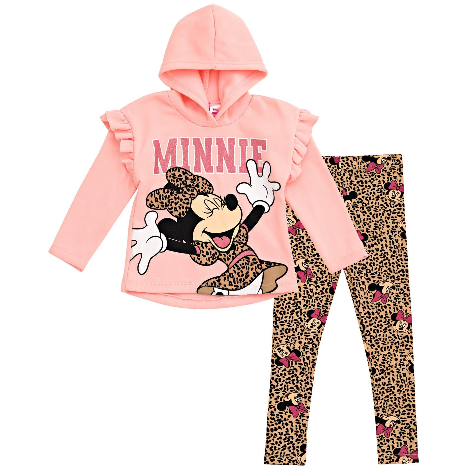 Disney Minnie Mouse Mickey Mouse Fleece Hoodie & Leggings for Big Kids