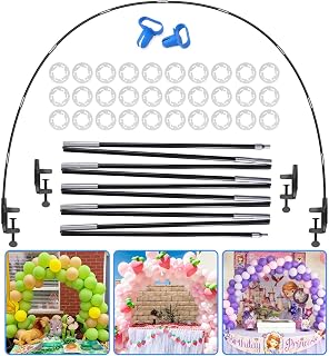 13FT Table Balloon Arch Kit Stand – Adjustable Balloon Arch Stand for Table, Reusable Balloon Table Arch Frame for Birthday, Baby Shower, Graduation, Wedding Party Decorations
