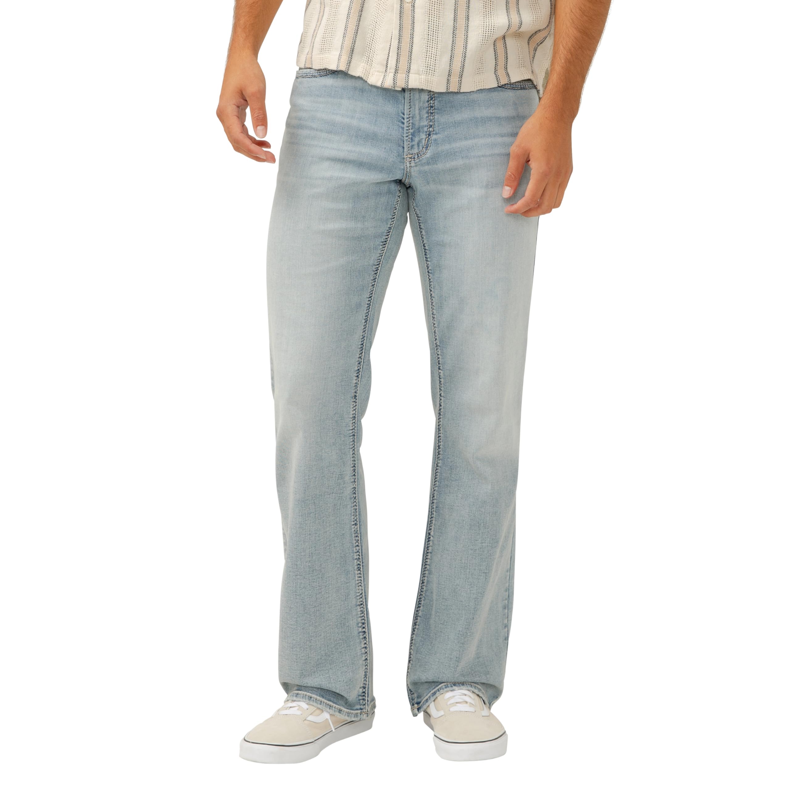 Silver Jeans Co. Men's Zac Relaxed Fit Straight Leg Jeans - Legacy