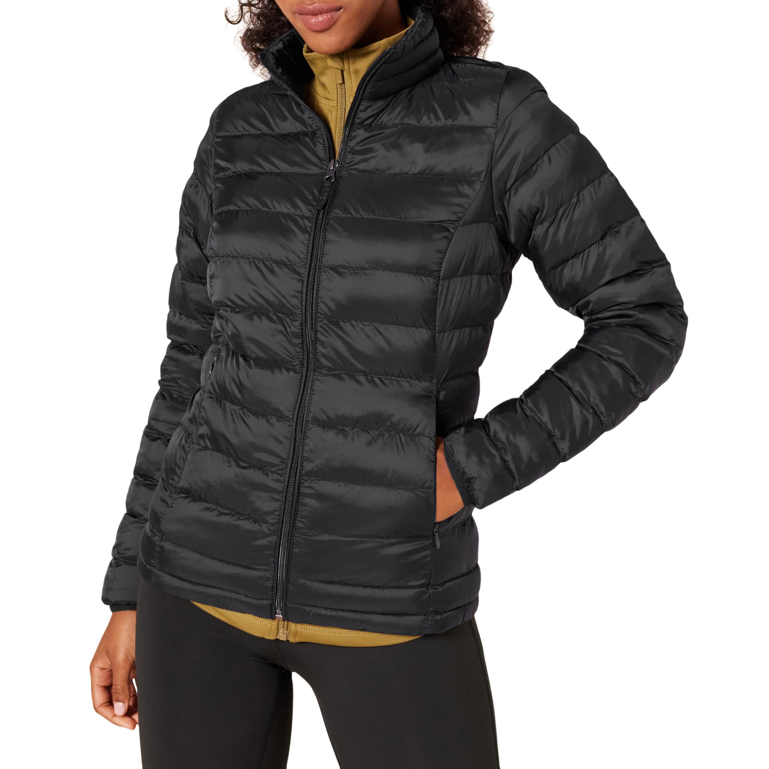Amazon Essentials Women's Compact Lightweight Long Sleeve Water Resistant Down J