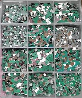 zomiconice Mirror for Craft Work, Small Mirror Glass Pieces 1200 for Lippan Art and Craft Craft Mirrors