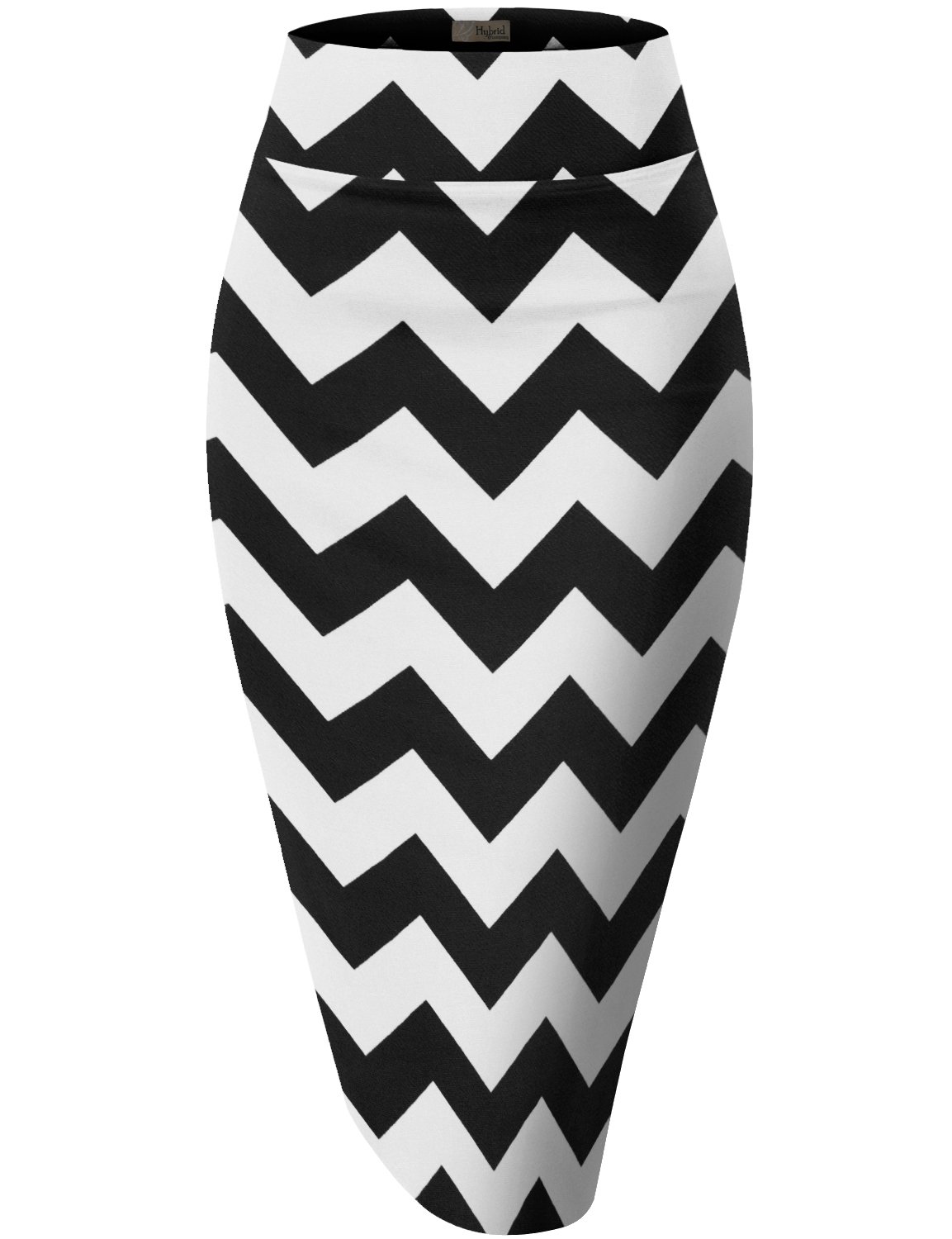 Hybrid & Company Women Elastic High Waist Bodycon Work Business Pencil Skirt KSK