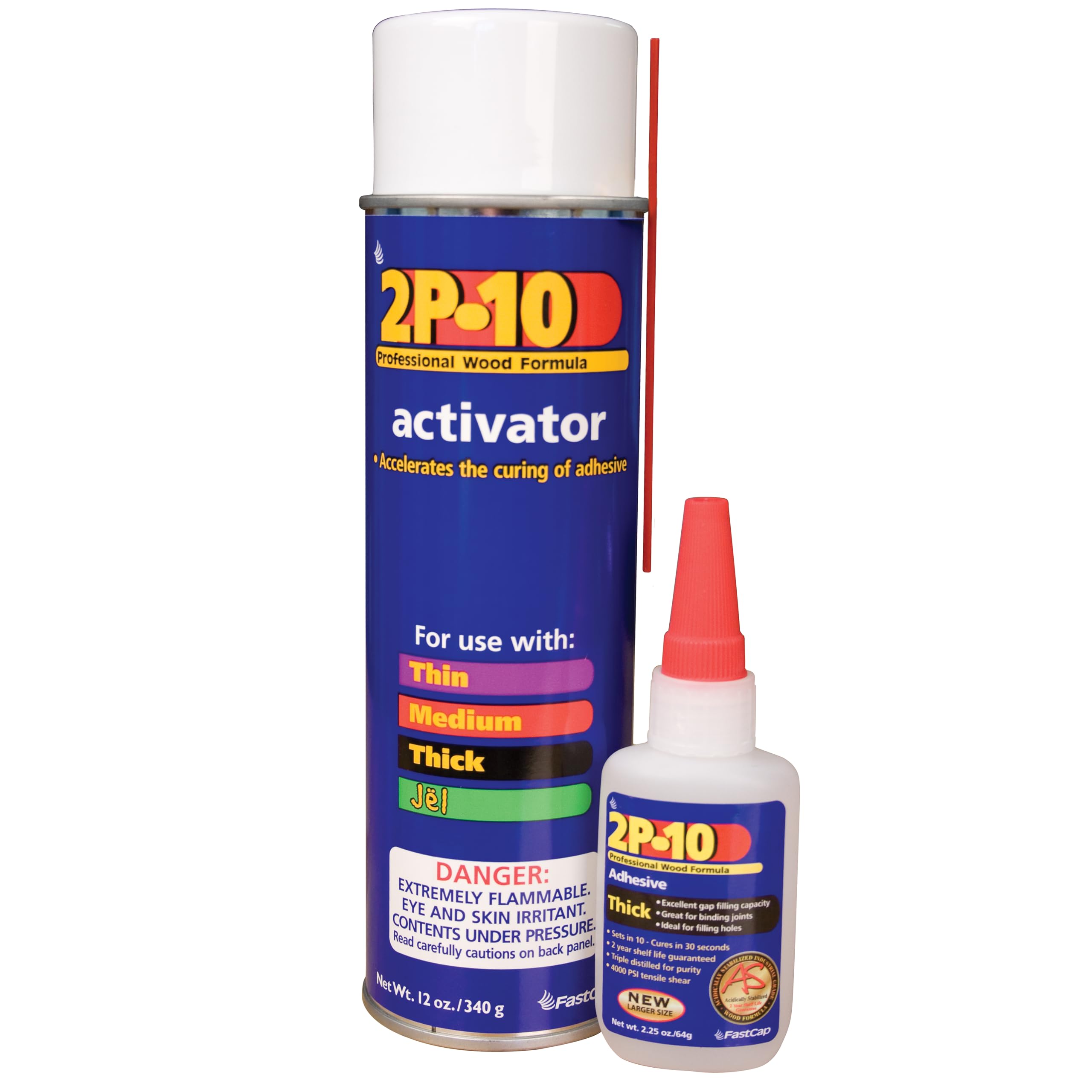 FastCap 2P-10 SoloKit - Instant Adhesive & Activator Set Professional Woodworkin