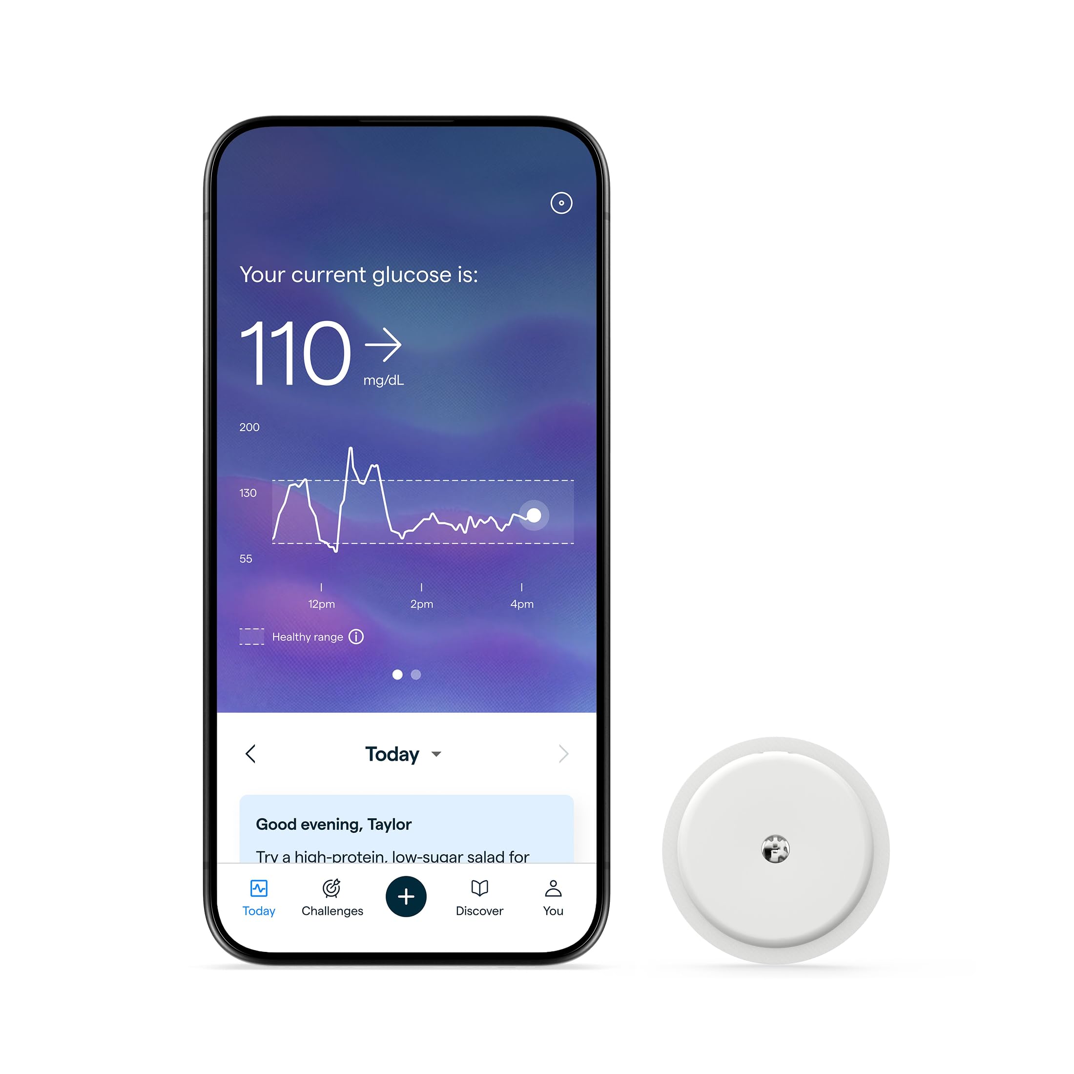 Lingo Continuous Glucose Monitor (CGM). 24/7 Glucose Tracking | By Abbott. Optim