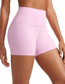 CRZ YOGA Butterluxe Women's Cycling Shorts - 10 cm Short Sports Trousers High Waist Yoga Summer Shorts Running Shorts Fitness Trousers