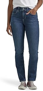 Lee Womens Ultra Lux Comfort with Flex Motion Straight Leg JeanJeans