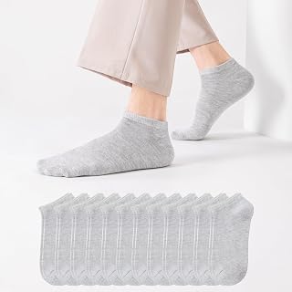 Mens Low Cut Cotton Short Ankle Socks Comfortable Breathable Casual 3/6/12/18 Pairs