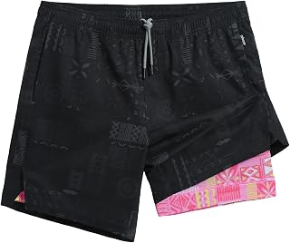 maamgic Mens Gym Shorts 7 Crotch Stretch Lining 2 in 1 Workout Shorts Men Quick Dry Athletic Running Shorts