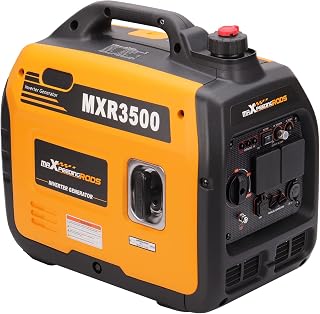maXpeedingrods 3300W Portable Inverter Generator Petrol Pure Sine Wave Silent Generator with 230V outlets, 12V/8.3A DC receptacle, USB outlets for Camping, RV Travel, Home, or Jobsites
