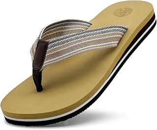 Women Flip Flops Arch Support Fabric Strap Yoga Mat Lightweight Slip On Sandals Summer Beach Indoor Outdoor