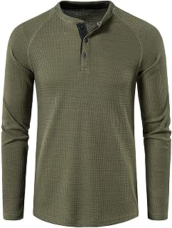 J.VER Men's Dress Shirts Long Sleeve Shirt Formal Cotton Casual Slightly Elastic Easy Iron, D - Army green, S