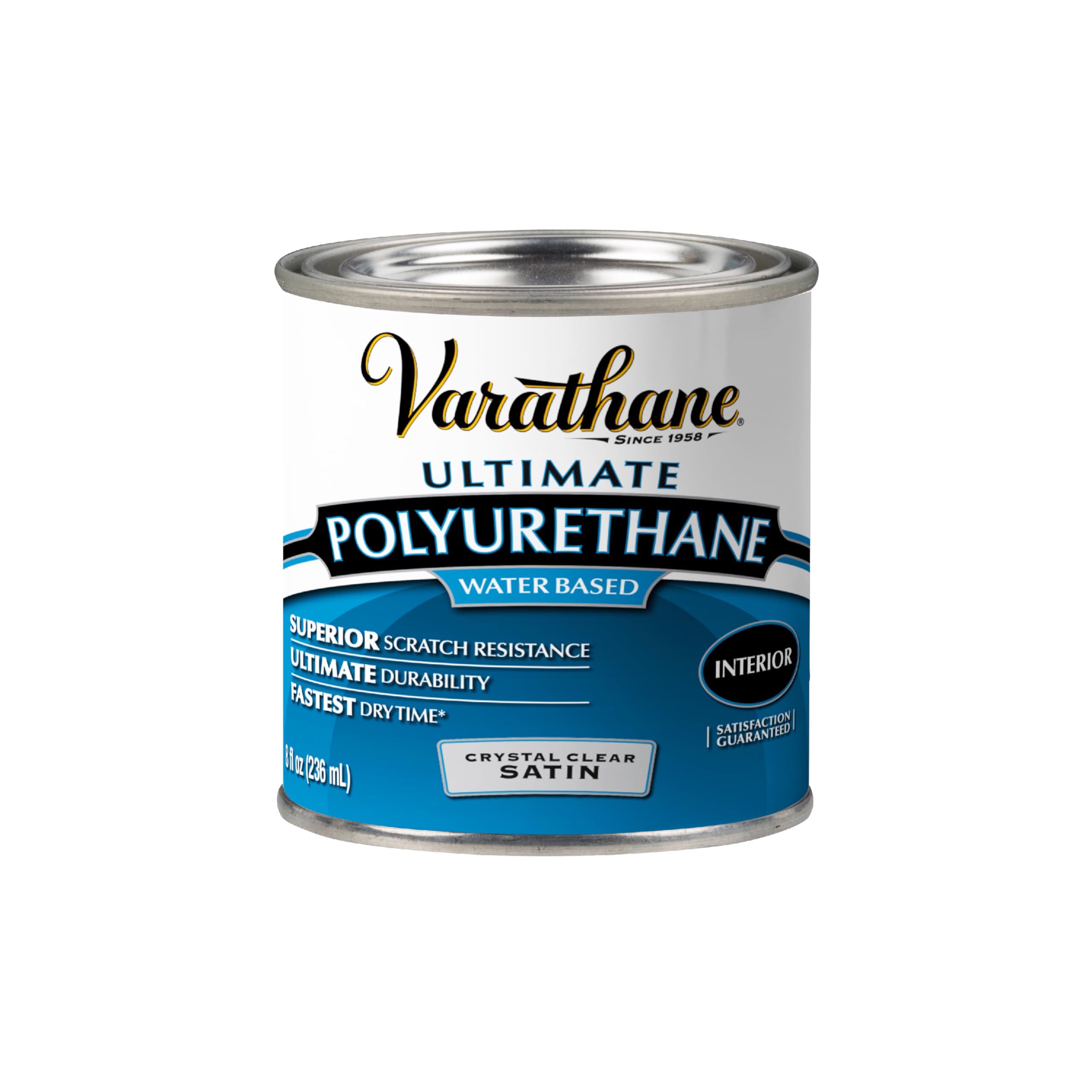 Varathane Water-Based Ultimate Satin Polyurethane | Water-Based, Crystal Clear I
