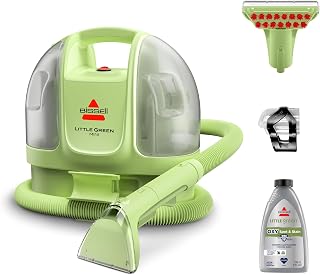 BISSELL Little Green Mini Portable Deep Cleaner, 7 lbs, 4075B | HydroRinse Self-Cleaning Hose Tool, Tough Stain Tool, OXY Formula Included, Removes Stains & Allergens, Compact Storage