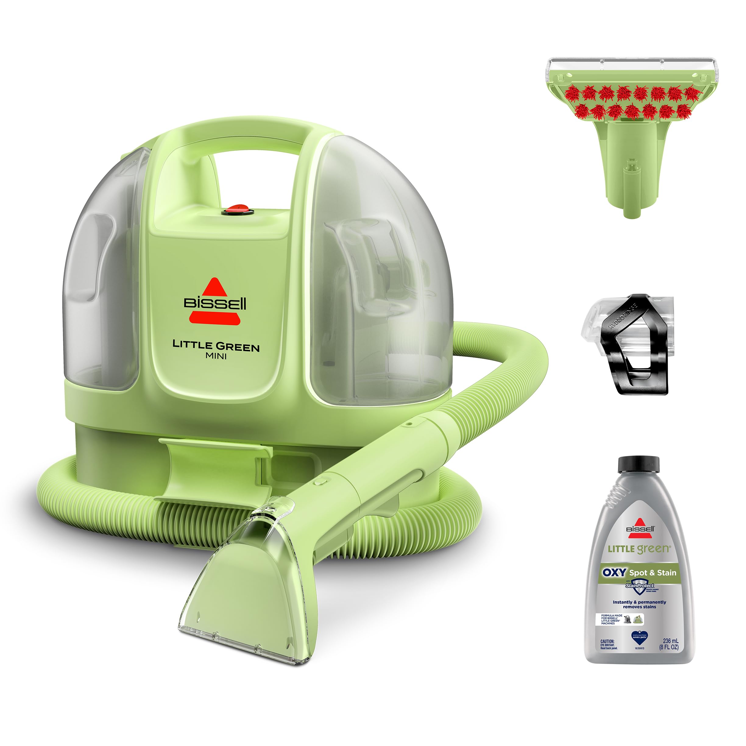 BISSELL Little Green Mini Portable Deep Cleaner, 7 lbs, 4075B | HydroRinse Self-