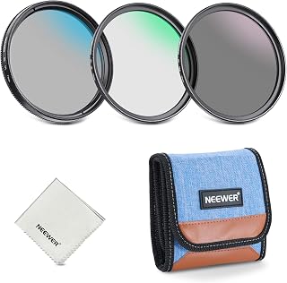NEEWER 77mm UV/CPL/ND Filter Kit, Neutral Density Camera Lens Filter Set