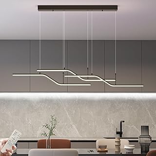 Siittoo Modern 133cm Linear Pendant Light for Kitchen Island Dining Room