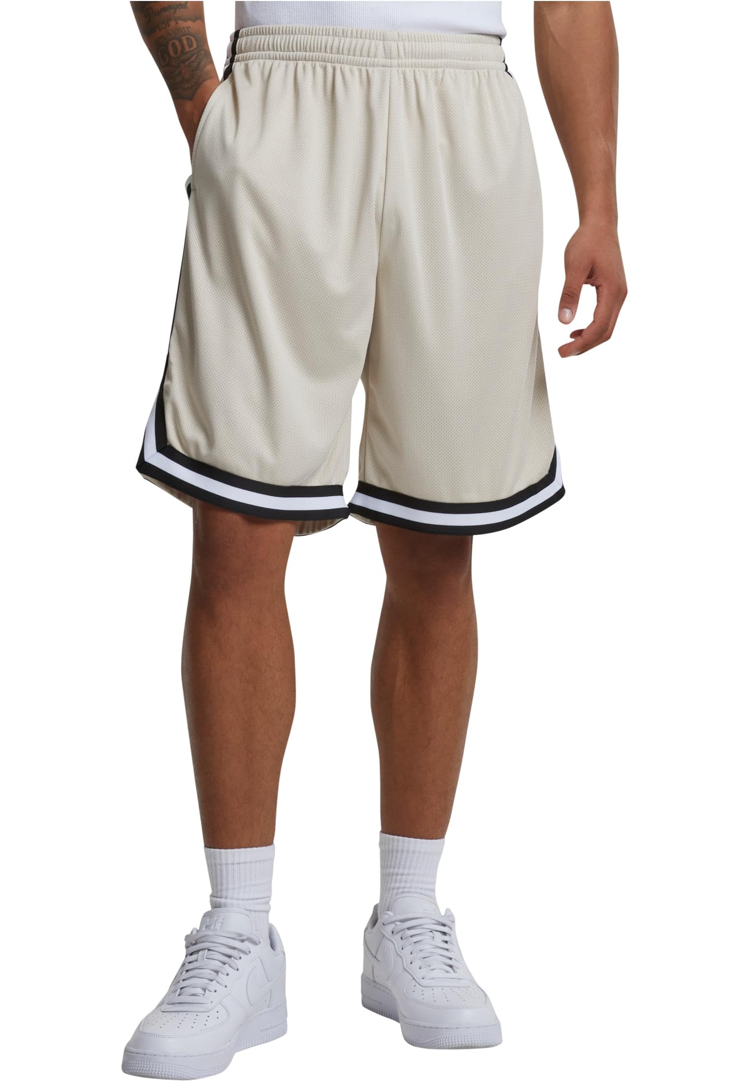 Urban Classics Men's Short Stripes Mesh Relaxed Fit S M L XL XXL 3XL 4XL 5XL