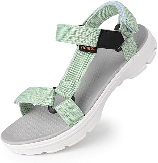 riemot Women's and Men's Adjustable Comfortable Sandals with Non-Slip Sole and Soft Lining Open Toe Summer Sandals Sport Hiking Sandals