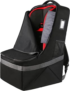 YOREPEK Padded Car Seat Travel Bag Backpack, Toddler Travel Essentials | Fits Most Infant & Bootster Car Seat, Carseat Bags for Air Travel with Shoulder Straps, Car Seats Carrier for Airport
